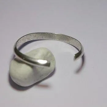 Starres Armband aus 925er Silber für Herren