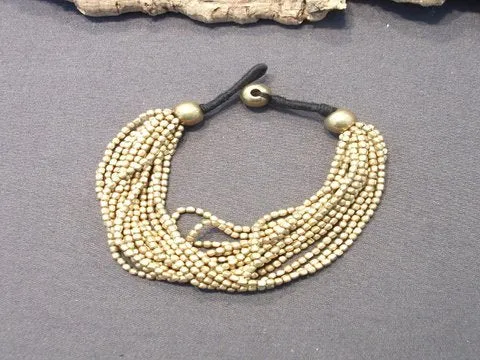 Bracciale etnico Naga in ottone multi