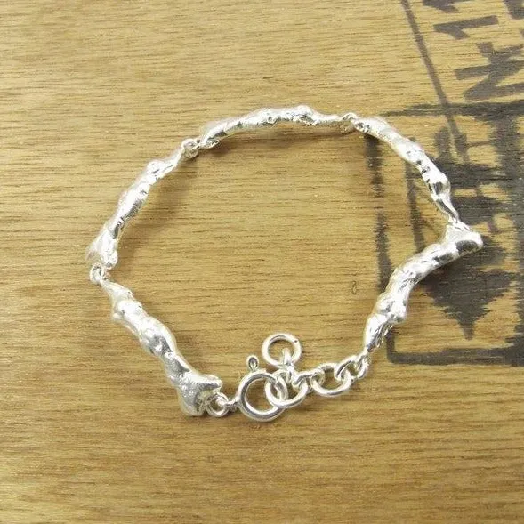 KORALLENzweig ARMBAND Silber IV