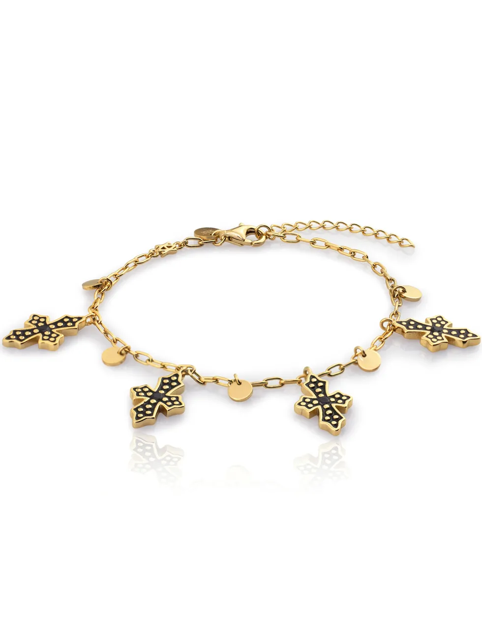 Pulsera BLACK CROSS oro