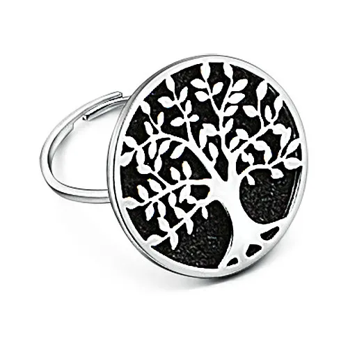 BRAND  10RG001N-15  Anello Regolabile con Albero della vita