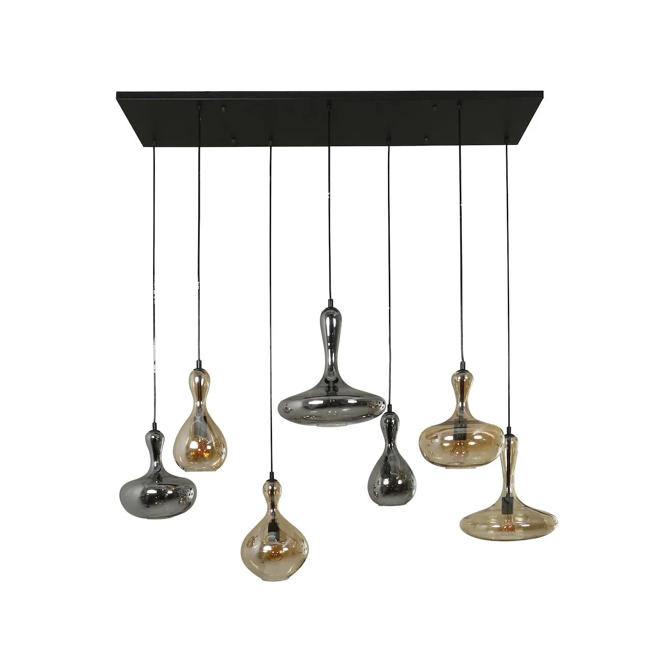 CARAFEL - Hängeleuchte mit 7 Glaskugeln