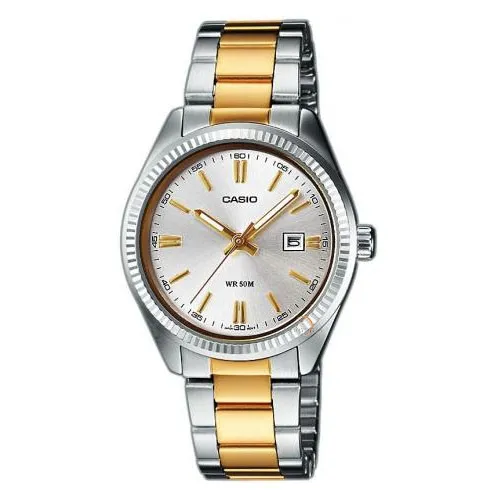 CASIO MTP-1302SG-7AVEF Orologio Uomo  Argento e Oro