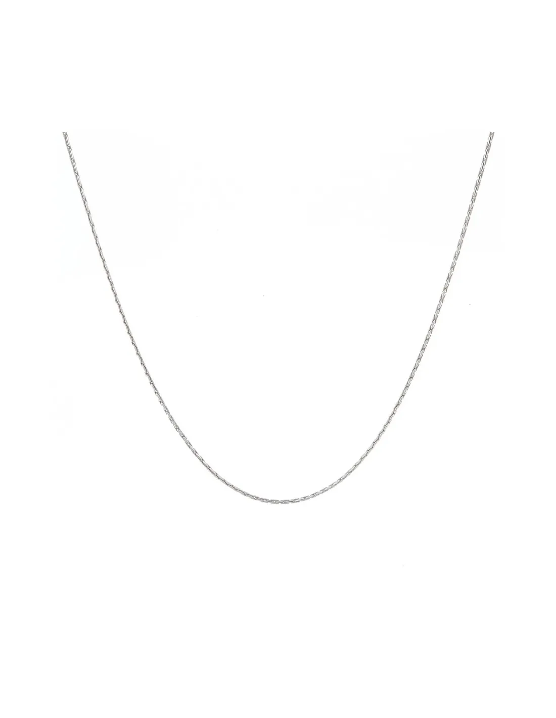 Catena Argento Rodiato Fune Ad Anelli Colore ARGENTO Taglia 40 colore Argento taglia 40