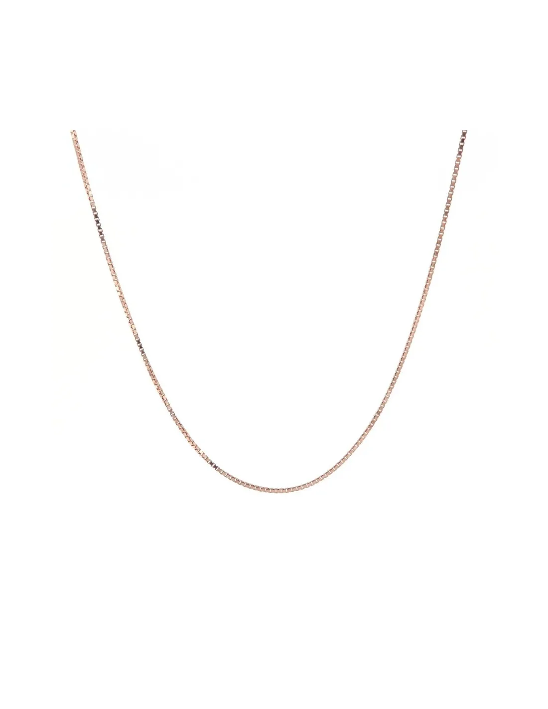 Catena Argento Rodiato Veneziana Taglia 40 taglia 40 colore Placcato Oro Bianco