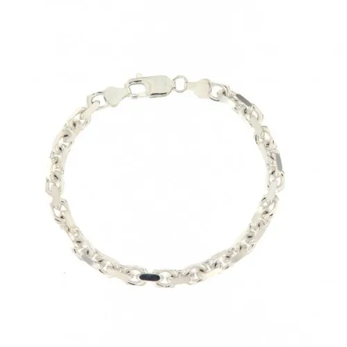 5mm Square Chain Bracelet in 925 Silver