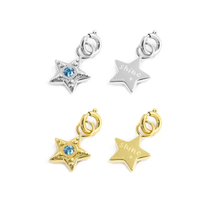 Charm stella con zircone