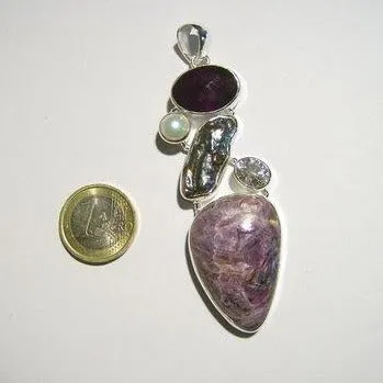 AMETHYST-Silberanhänger