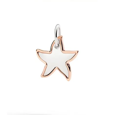 Ciondolo Dodo XL Stellina Argento e Oro Rosa