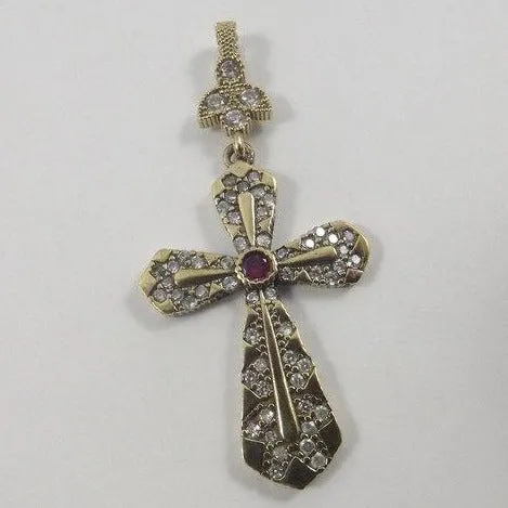 ANHÄNGER GEKREUZIGT Silber/Bronze