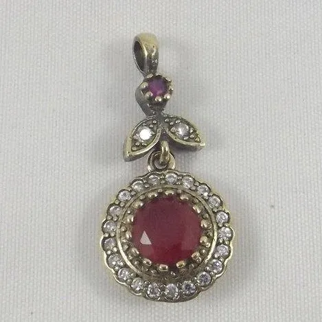 BLUMENANHÄNGER Silber/Bronze