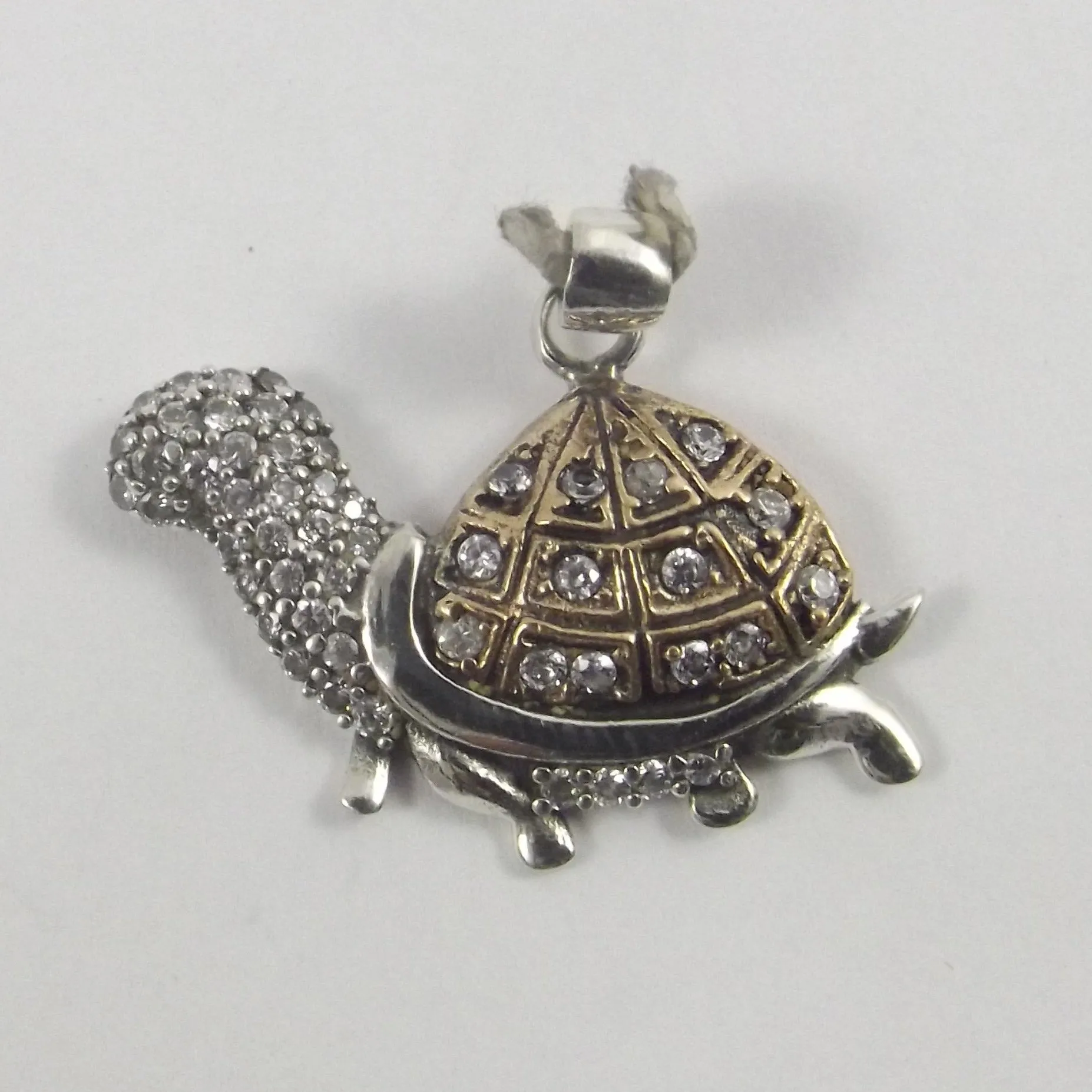 SCHILDKRÖTENANHÄNGER Silber/Bronze