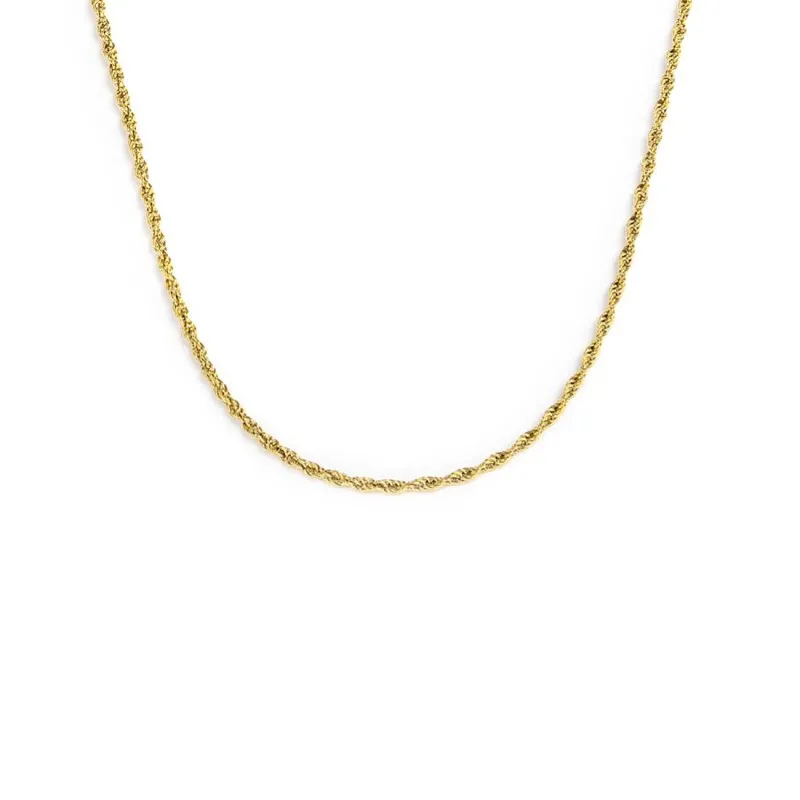 Collana catena a corda 2mm