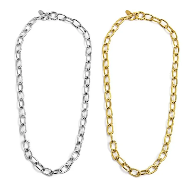 Collana catena maglia larga