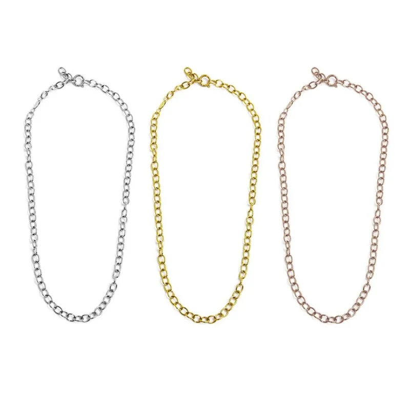 Collana catena maglia "o"