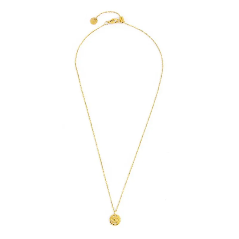Collana con medaglietta infinito pendente