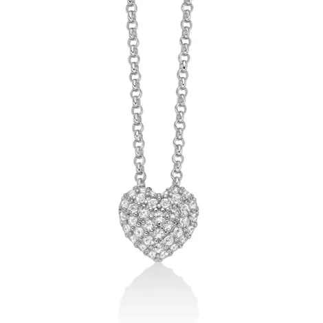Collana Miluna Argento Cuore e Topazi 0,66 ct CLD5079