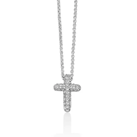 Collana Miluna Croce Argento e Topazi CLD5073