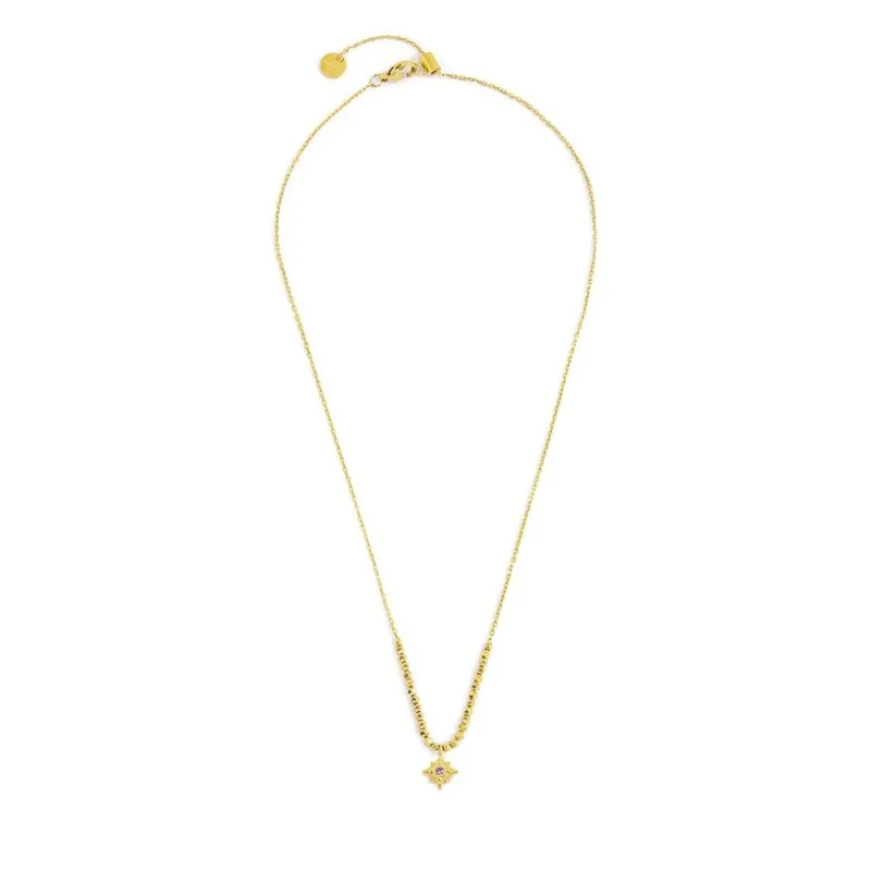 Collana rosa dei venti pendente ed ematite