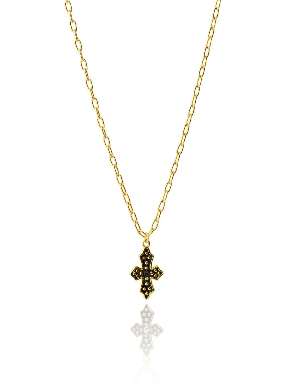 Collar BLACK CROSS oro