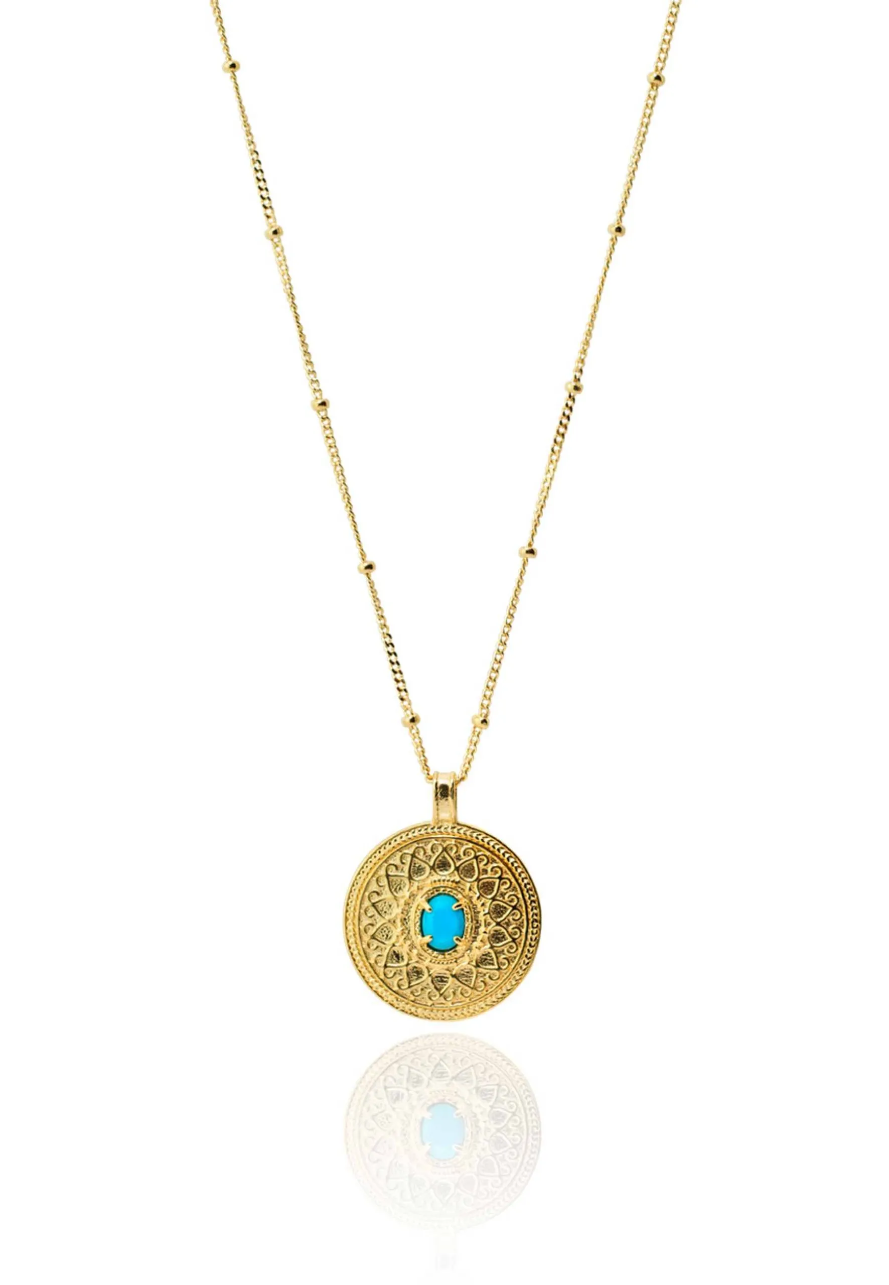 Collar BLUE COIN oro