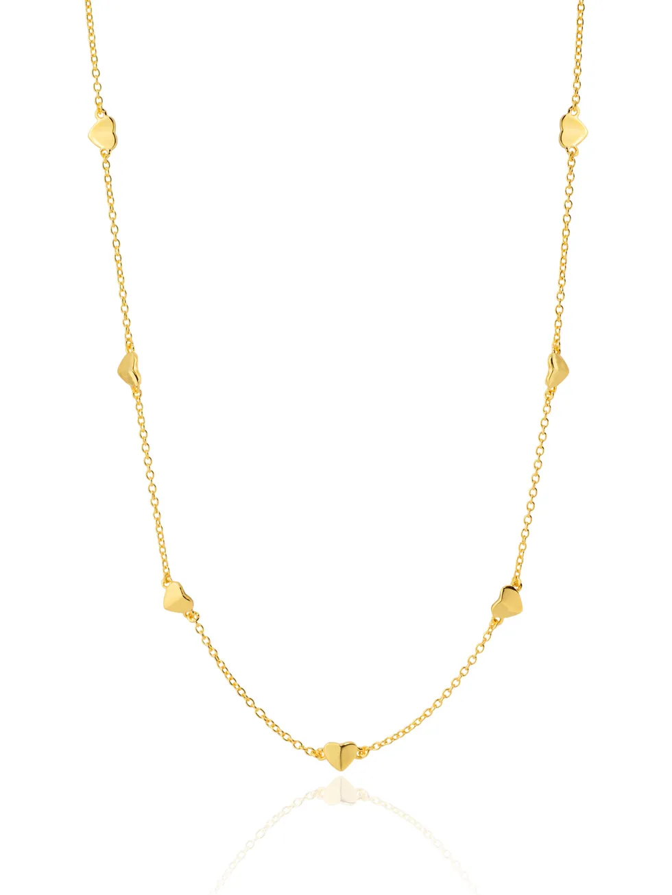 Collar CORAZONES oro