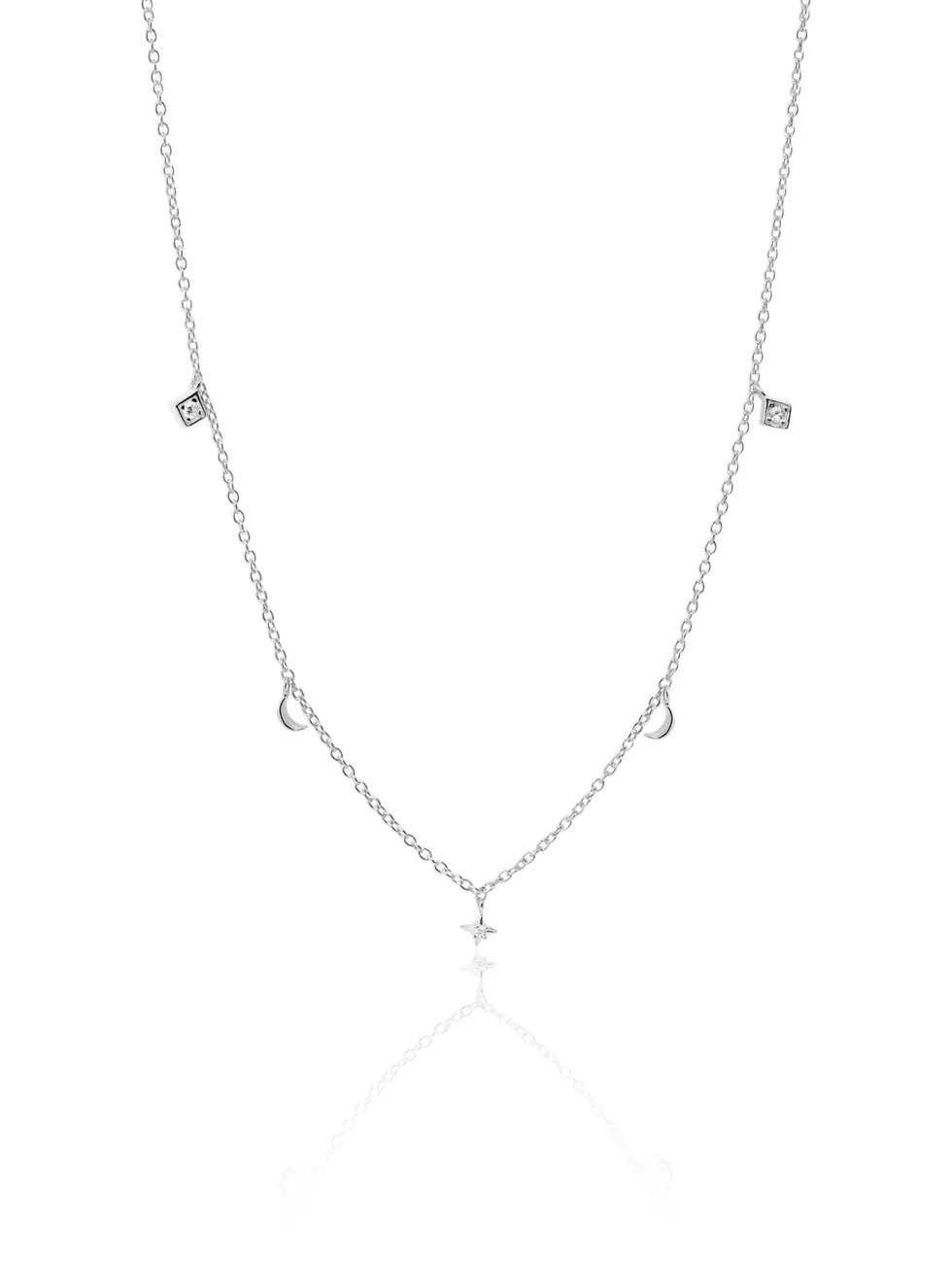 Collar STAR SUN MOON plata