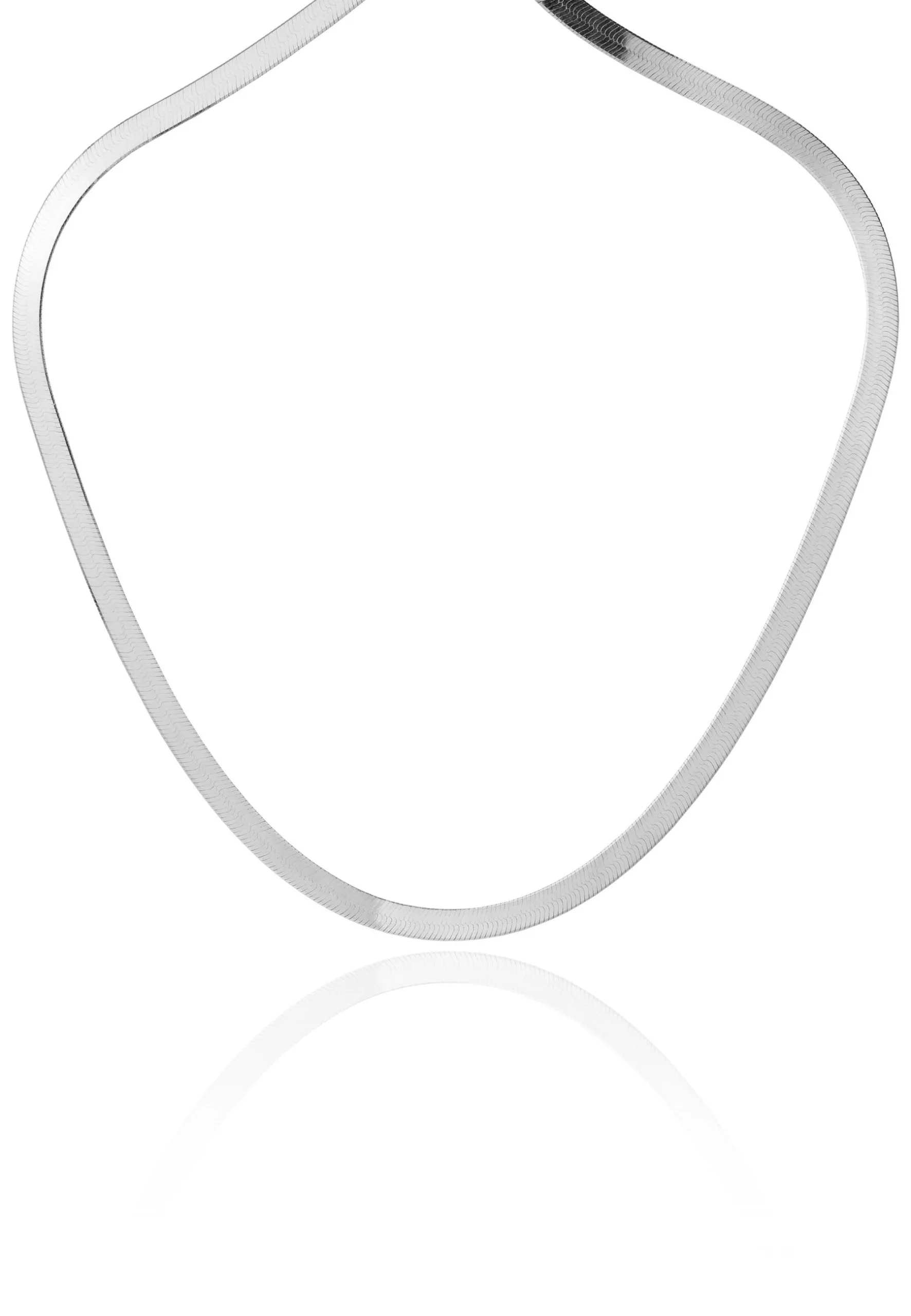 Collar THICK SNAKE plata