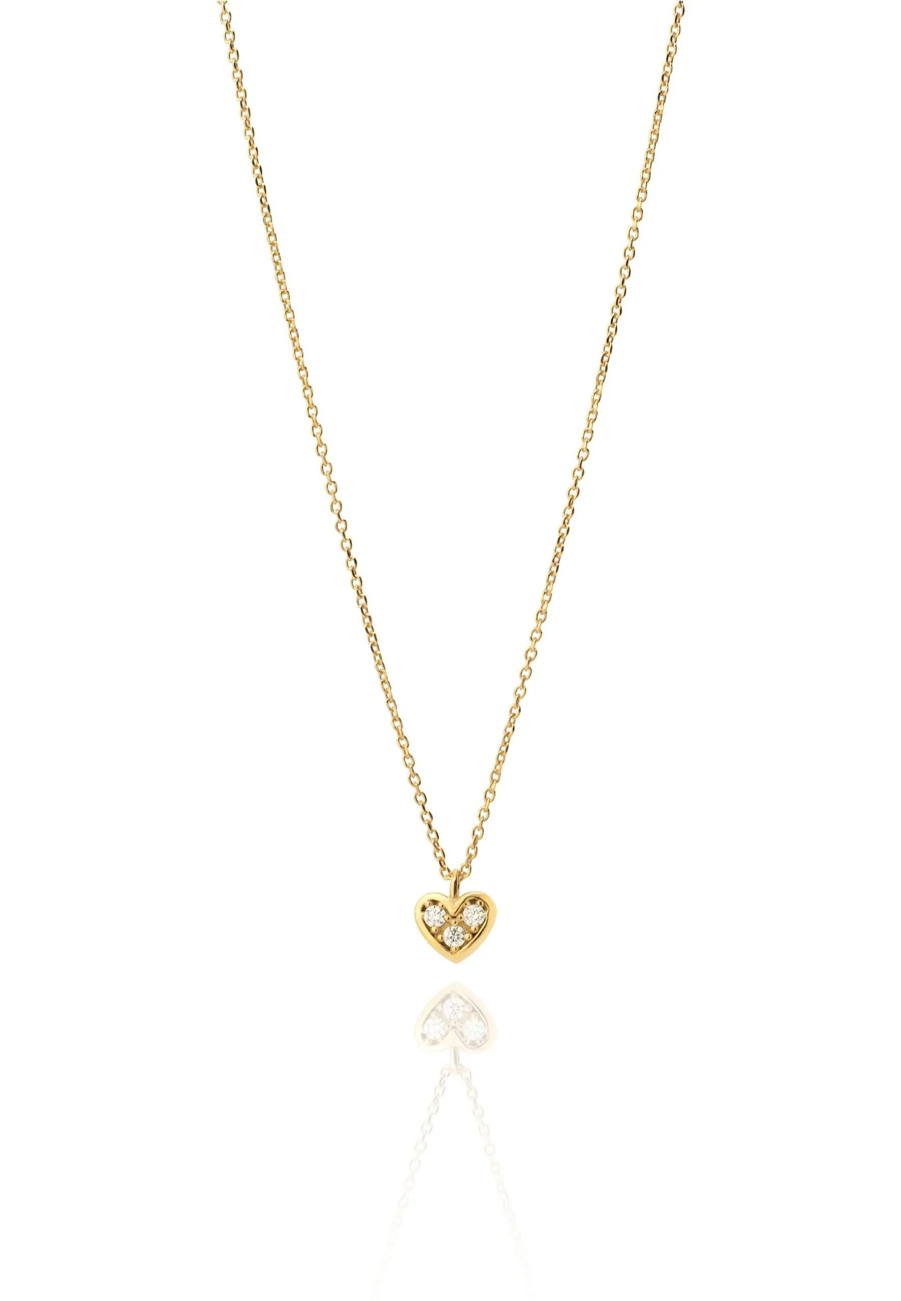 Collar CORAZON 3 CIRCONITAS oro