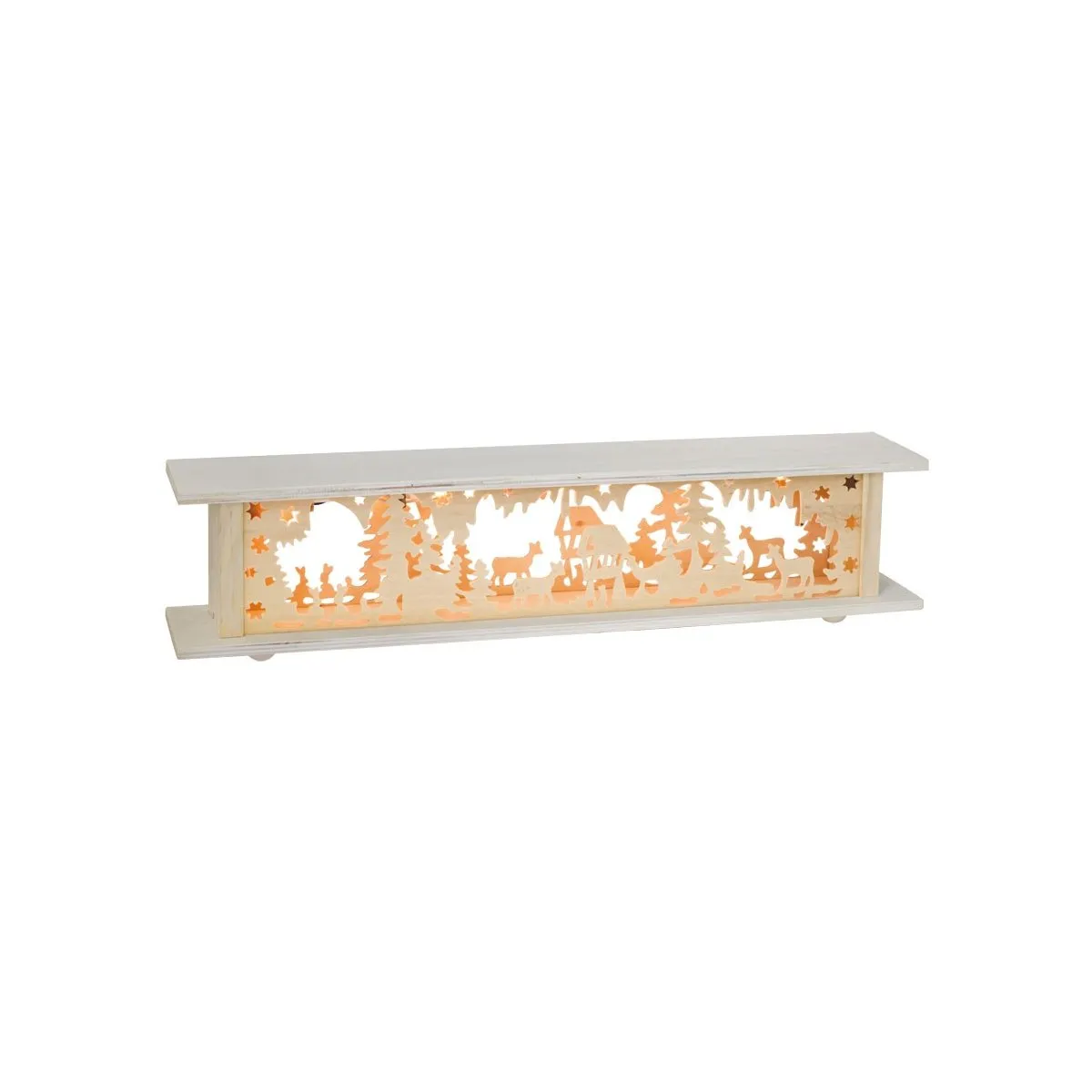 Erhöhung für Weihnachtsleuchter Winterwald 10 Minilichter