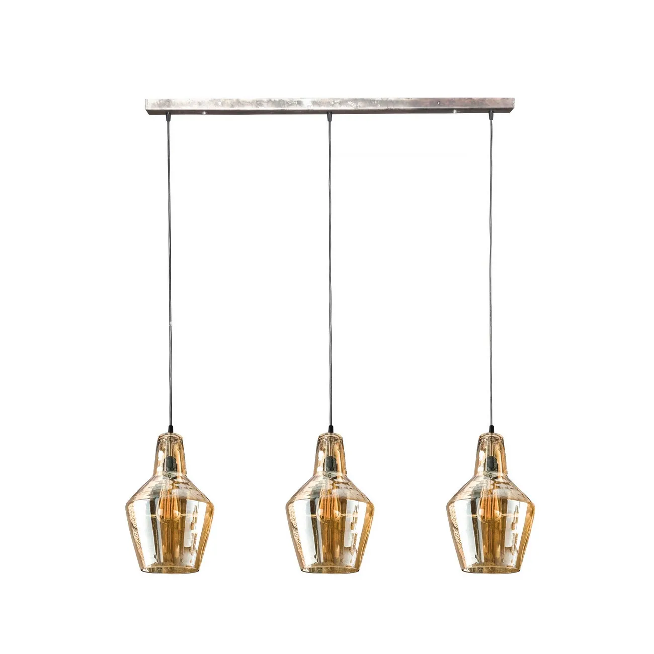 GLASS - Dreifache Hängeleuchte aus Glas