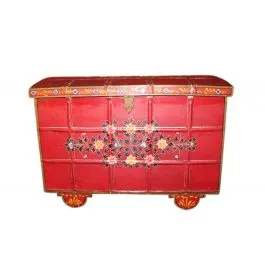 Indien Truhe ca. 80Jahre aus der Region Rajasthan