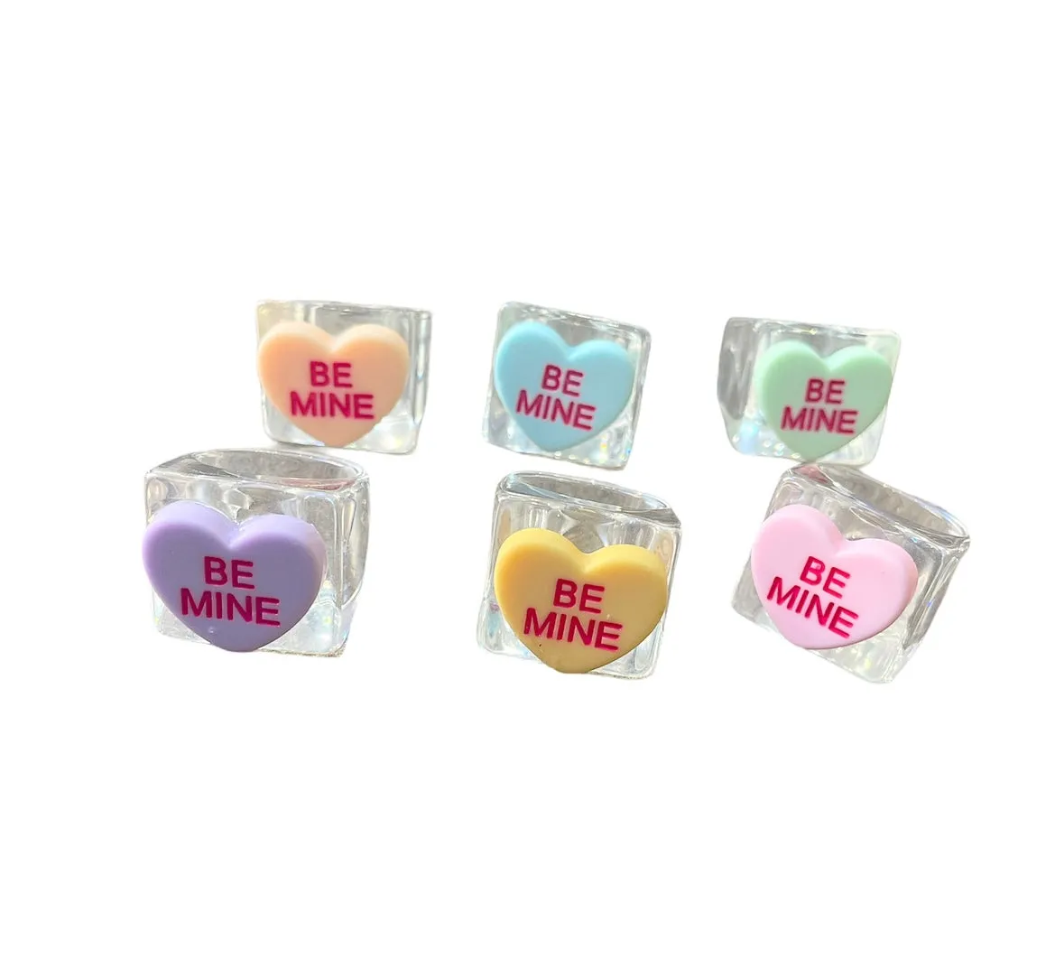 Anello  resina be mine l’anello sceglie dove deve andare