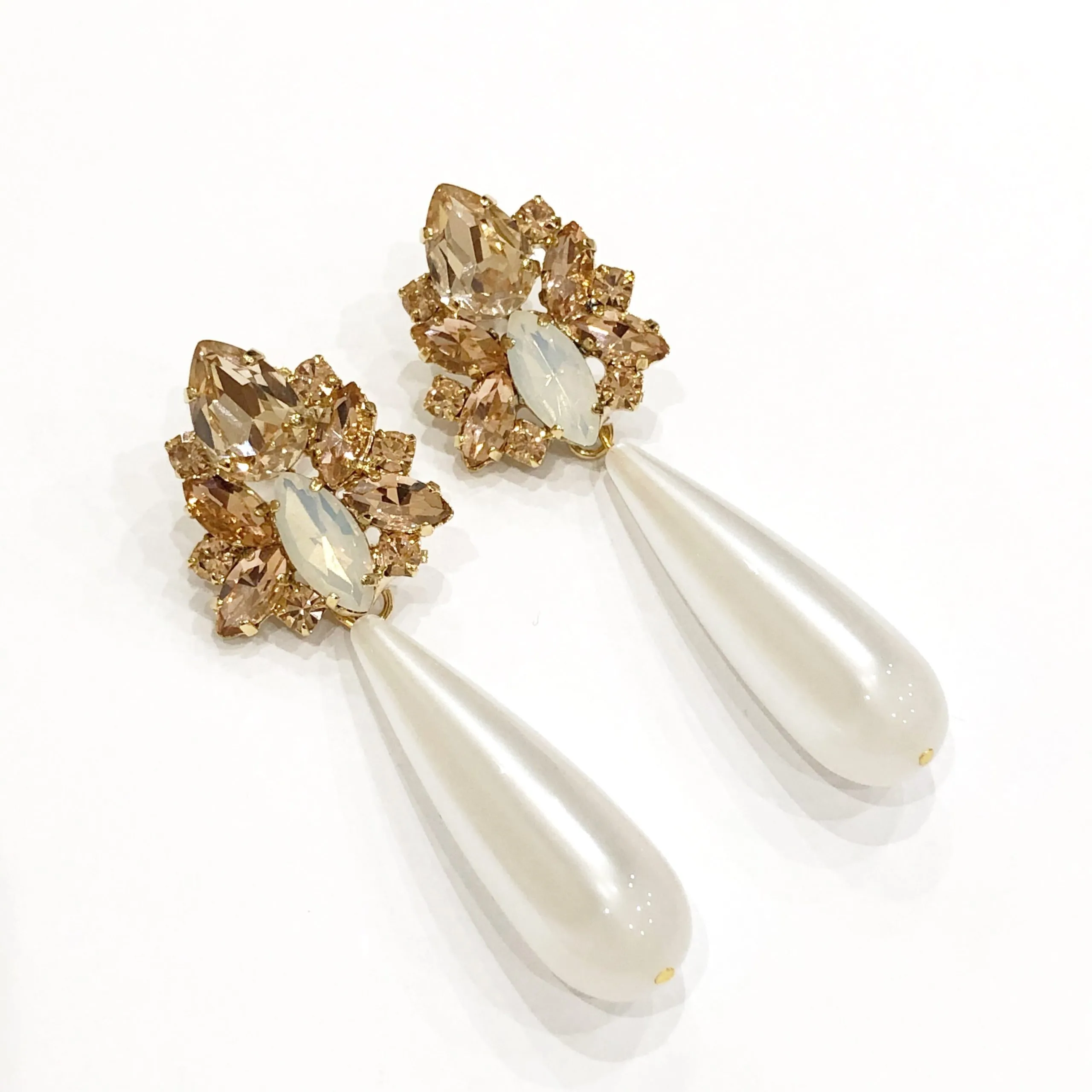 Orecchini butterfly con perla