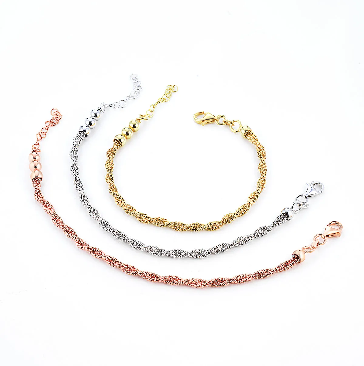 Bracciale Marcello Pane Petite boules intrecciato