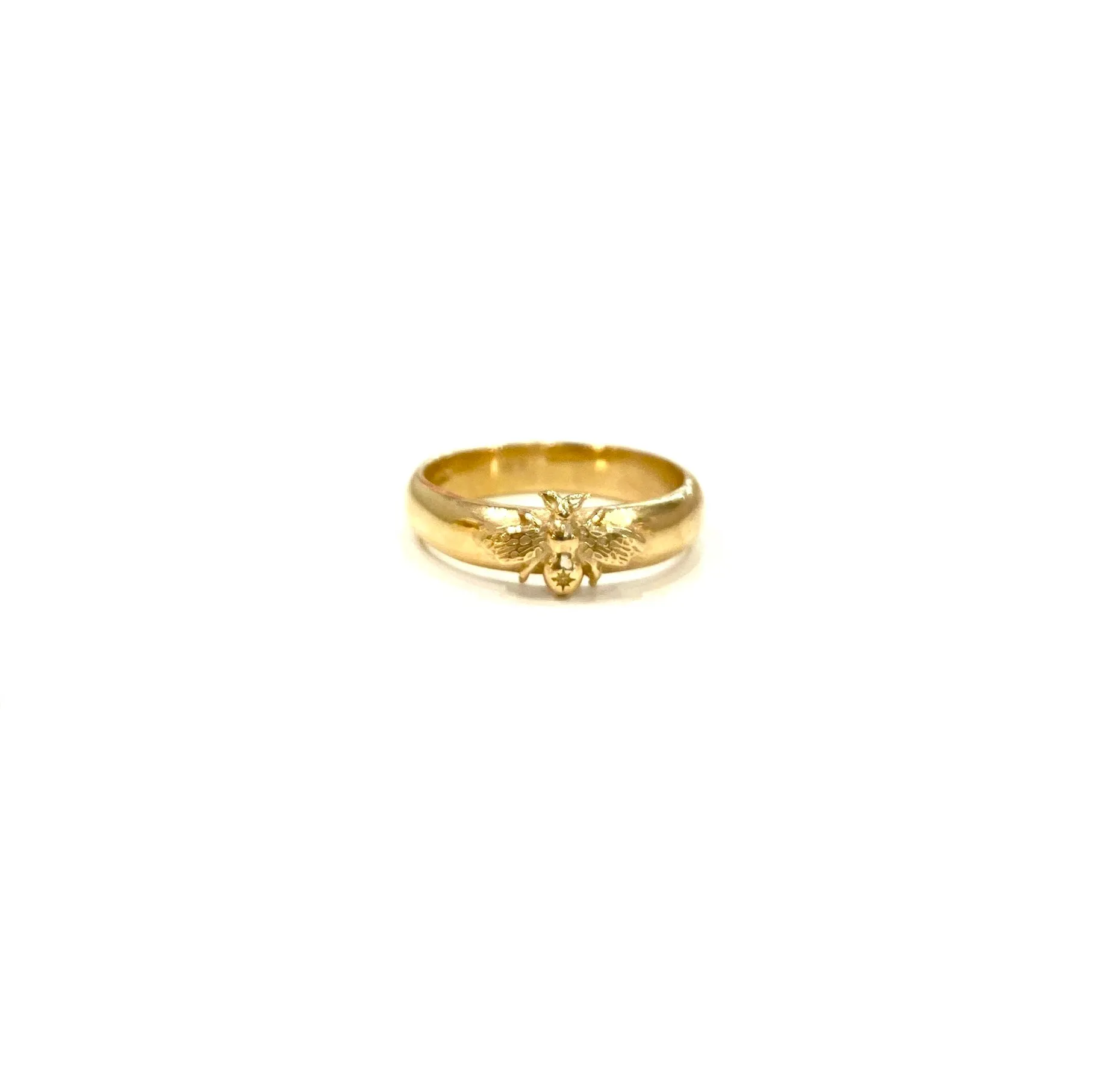Bee band ring gold Vivian