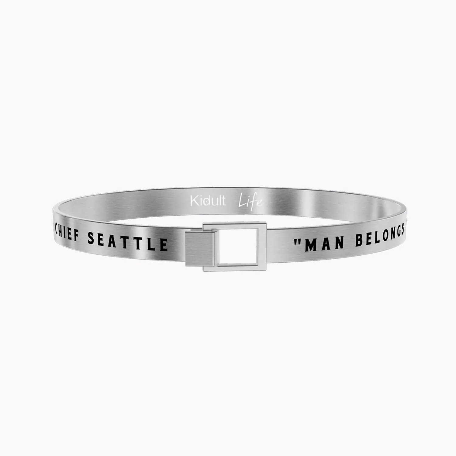 Bracciale Kidult uomo MAN BELONGS TO THE EARTH … C. SEATTLE