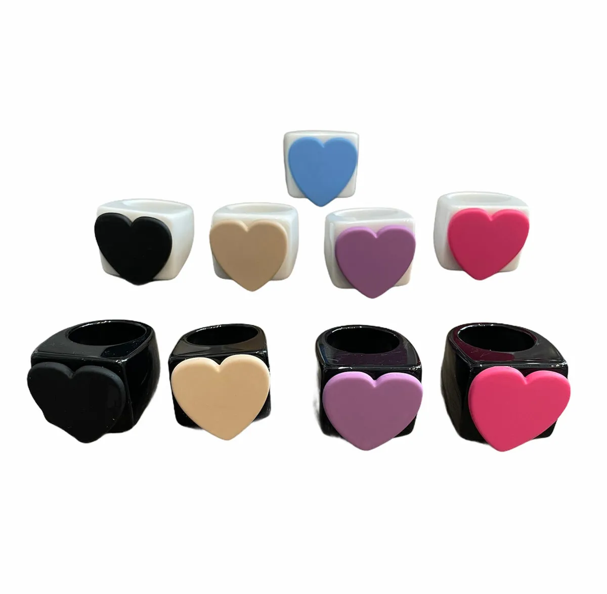 Anello resina cuore l’anello sceglie dove andare