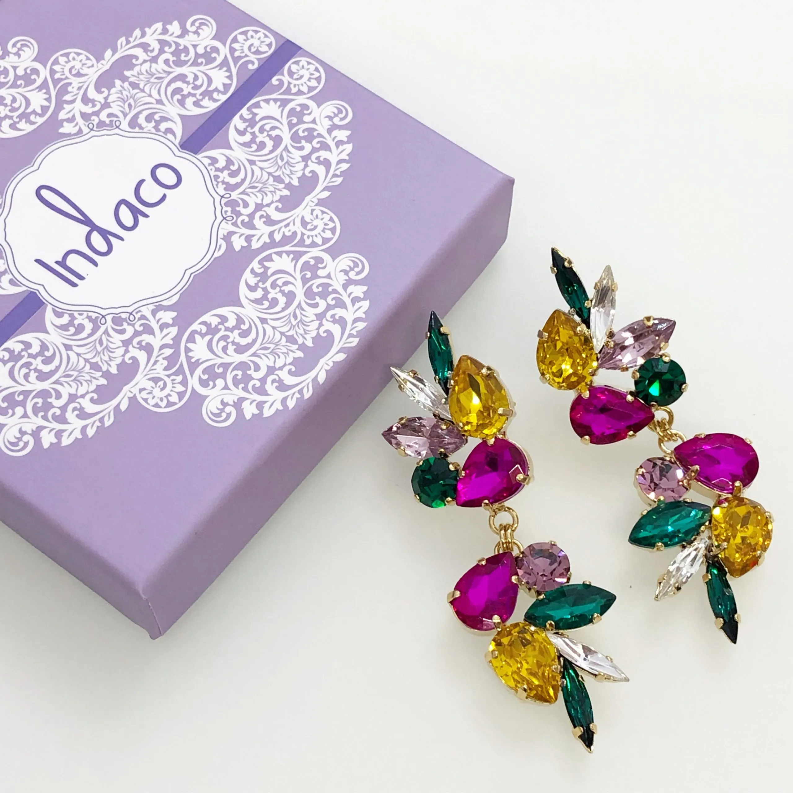 Orecchini long needles