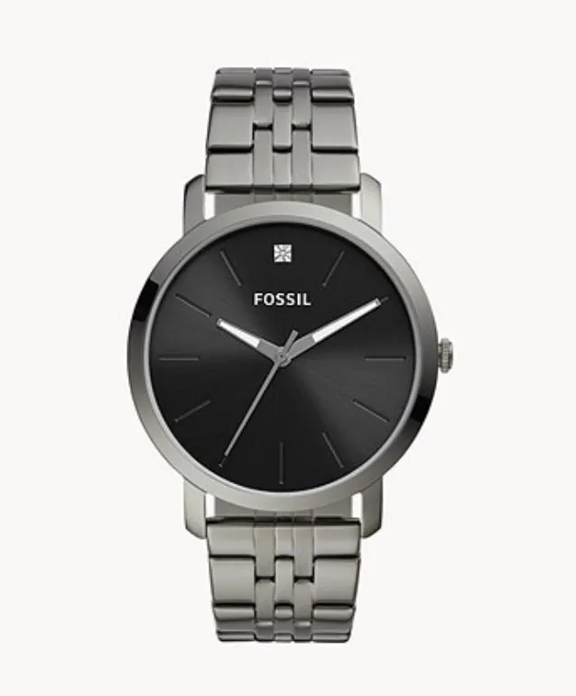 Orologio Fossil uomo Orologio Lux Luther a tre sfere in acciaio grigio