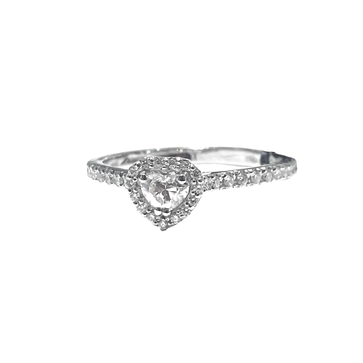 ANELLO CUORE IN DIAMANTI