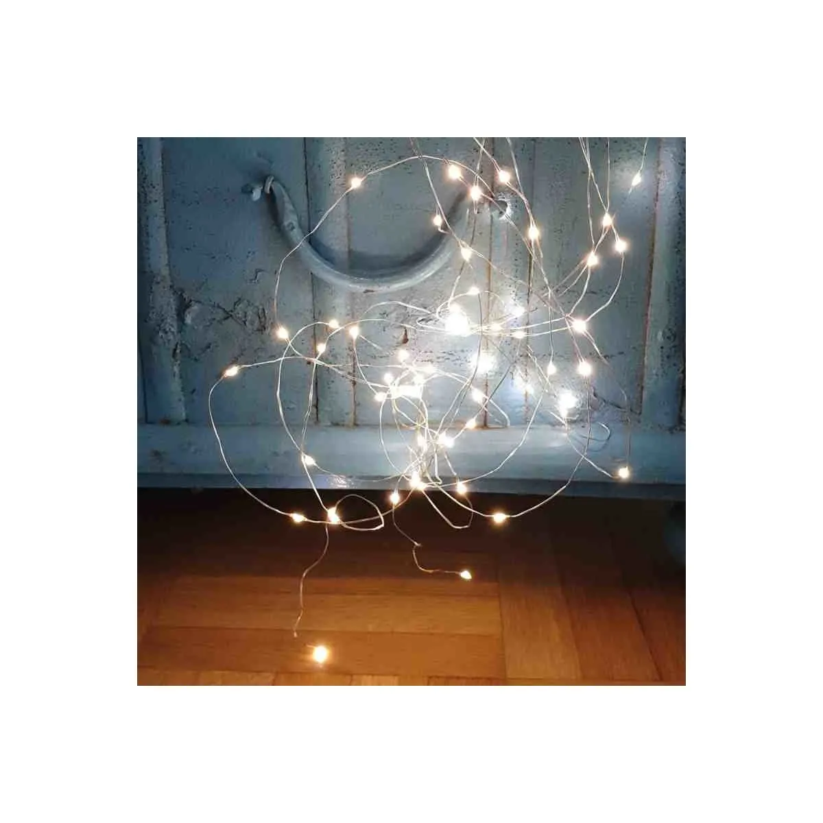 LED Drahtbüschel mit 160 warmweißen LEDs batteriebetrieben 8 Stränge