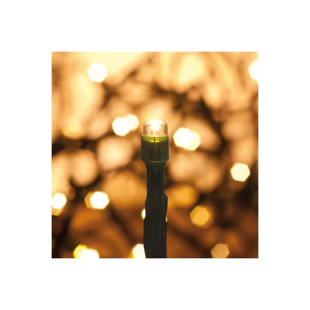 LED Minilichterkette 720 warmweiße LED grünes Kabel L=57m