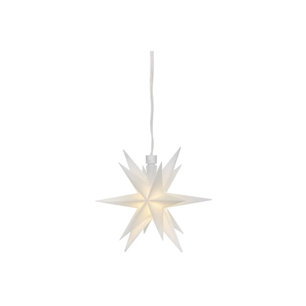 LED-Weihnachtsstern weiß 1 warmweiße LED für innen Ø=120mm