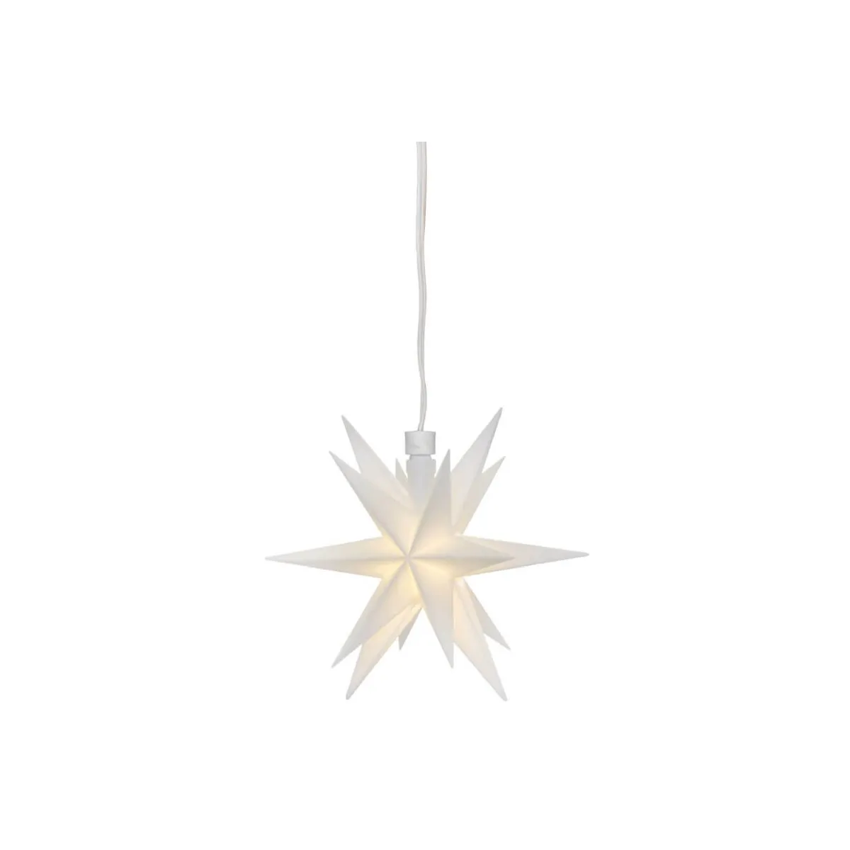 LED-Weihnachtsstern weiß 1 warmweißen LED Batteriebetrieb