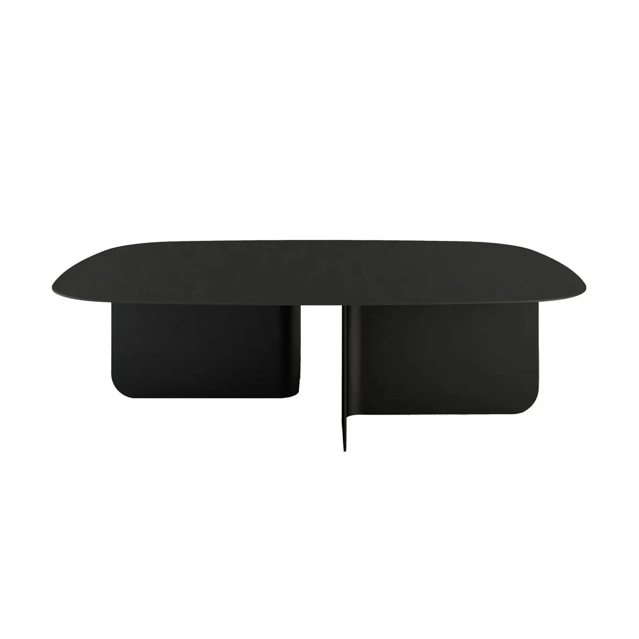 LIVIA - Schwarzer Couchtisch aus Metall L115 cm