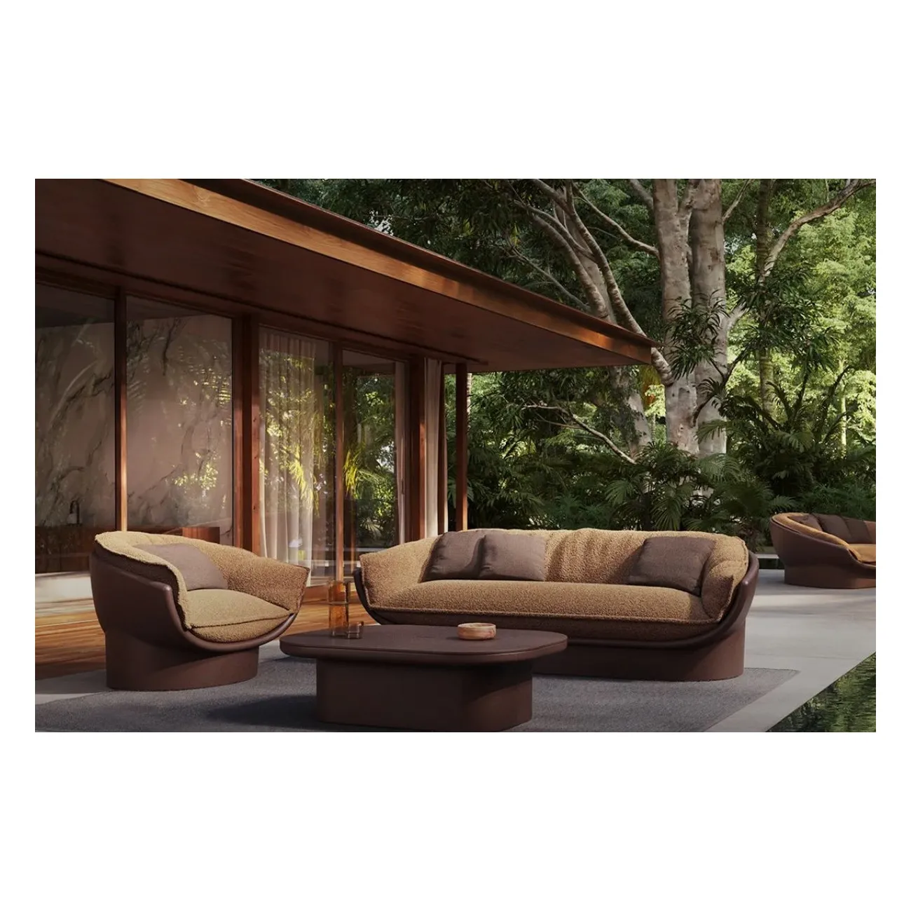 LUNA - Braune Gartenmöbel