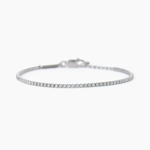 Mabina bracciale tennis bianco