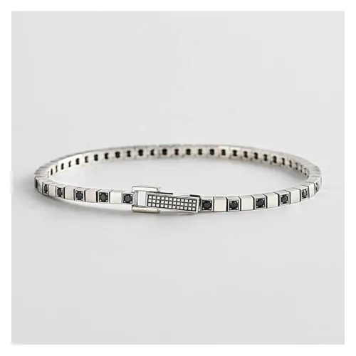 Mabina Bracciale tennis uomo In Argento