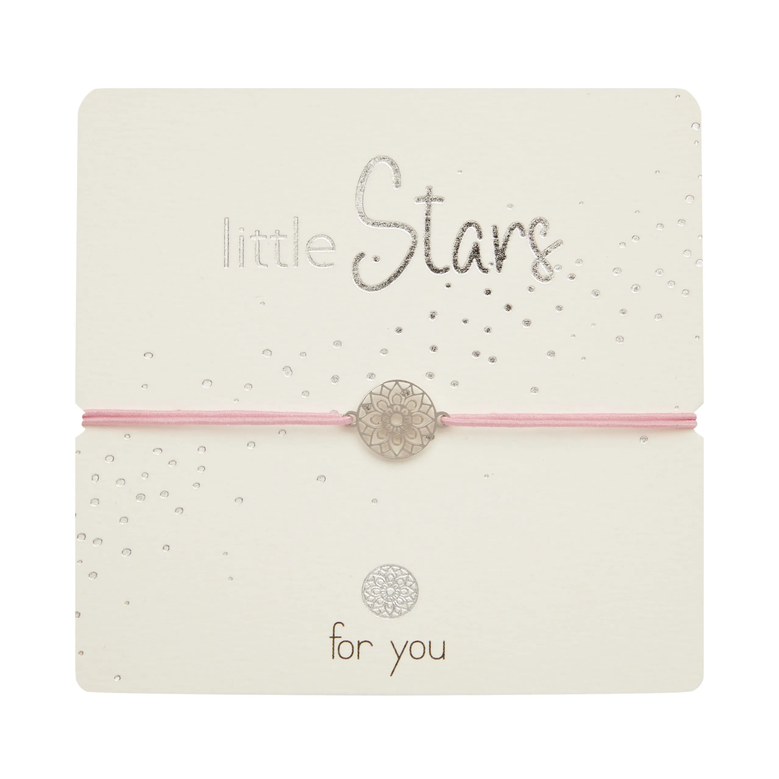 Bracciale - "Piccole Stelle" - acciaio inossidabile - mandala della felicità